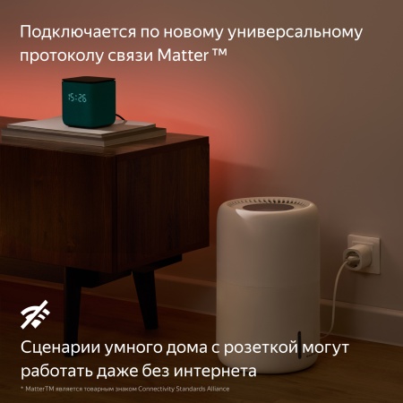 Умная розетка Яндекс, черный