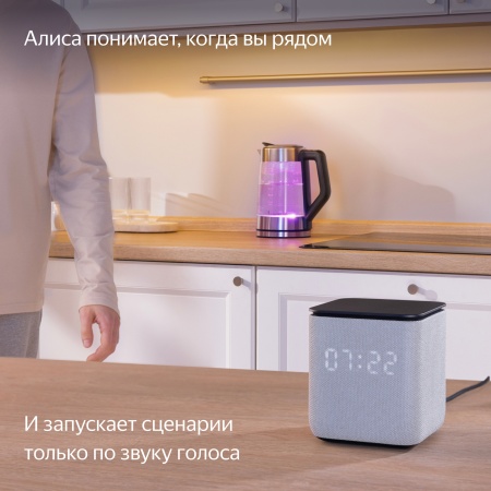 Умная колонка Яндекс Станция Миди, Черный