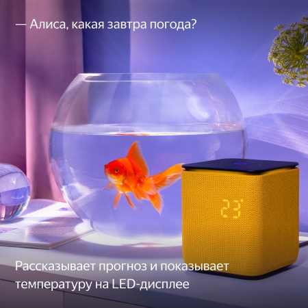 Умная колонка Яндекс Станция Миди, Оранжевый