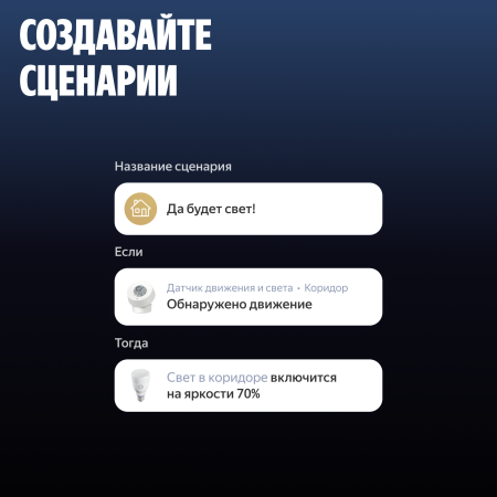 Датчик движения и освещенности, Яндекс, Zigbee™