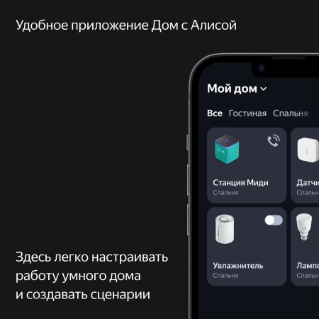 Умная колонка Яндекс Станция Миди, Оранжевый